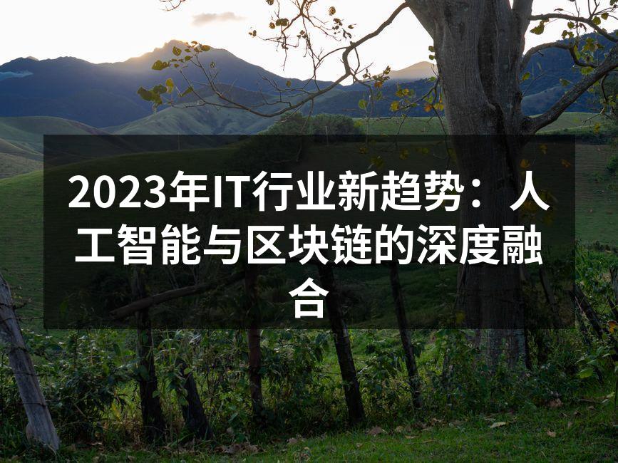 2023年IT行业新趋势：人工智能与区块