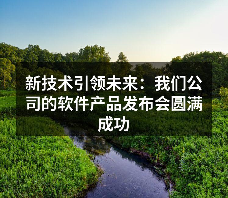 软件产品发布会现场热烈氛围